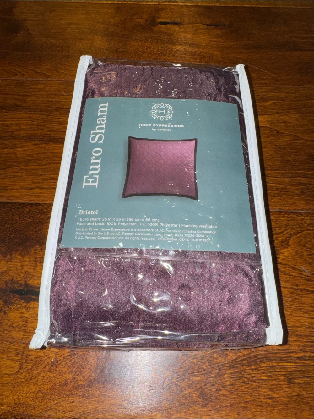 Expressions Bristol Euro Sham - Plum